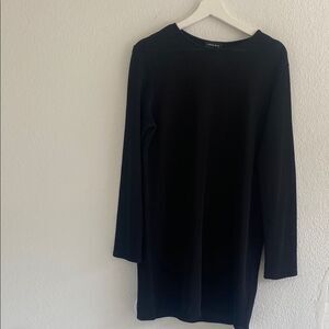 Anine Bing Black Heavy Knit Grid Dress Size Small